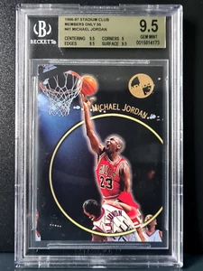 1996-97 Stadium Club MEMBERS ONLY 55 Michael Jordan BGS 9.5 Rare Pop 26 - Picture 1 of 3