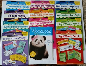 Build-A-Skill Instant Books Lot Of 11 K-1 & 1 Workbook Beginning Sounds Pre K PB - Picture 1 of 12