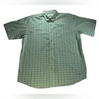 Wrangler Riata Shirt Mens XXL Green Short Sleeve Western Rodeo Button Up