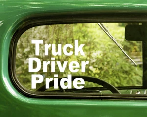 2 TRUCK DRIVER PRIDE DECALS Sticker For Car Window Bumper Laptop Rv Truck - Picture 1 of 1