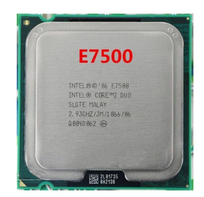 Intel Core 2 Duo E7500 E8300 E8400 E8500 E8600 Socket LGA 775 PC CPU Processor - Bild 1 von 4