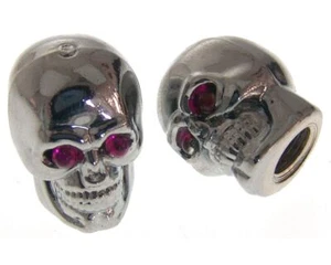 Ventilkappen Skull Totenkopf chrom - Bild 1 von 1