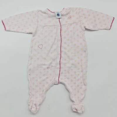 Original Mamelucos Del Bebé Pijama Petit Bateau Talla 1M 54 Newborn - Imagen 1 de 2