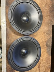 Pair - Vifa 8 Inch Woofer P21WO-10 - damaged/working/read - Picture 1 of 10