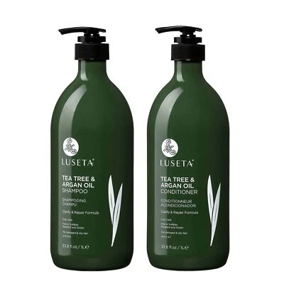Luseta Tea Tree Oil Hair Cleaner Conditioner Pack of 2 Sulfate Free 33.8 Fl Oz - Image 1 of 4