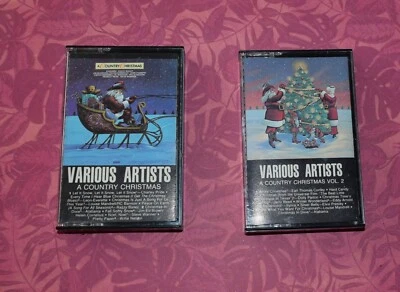 A Country Christmas Various Artists Cassette Tapes (1982) Volume 1 & 2 TESTED - Image 1 of 2