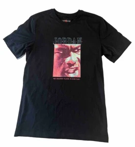 NIKE Michael Jordan JUMPMAN FLIGHT GREATEST EVER T-SHIRT BLACK SIZE S NWOT - Picture 1 of 10