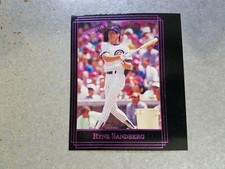 Ryne Sandberg Chicago Cubs 1992 Investor's Journal Purple #58 Extra Strip