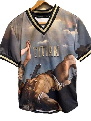 Hudson Outerwear Tiziano Arte Jersey Renacimiento AOP Gráfico Camisa Para Hombres Mediana Y2K Foto 1 de 4