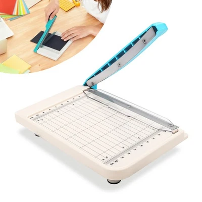 Heavy Duty Mini Photo Paper Cutter Trimmer Guillotine w/ Guard for School Office - Image 1 of 4