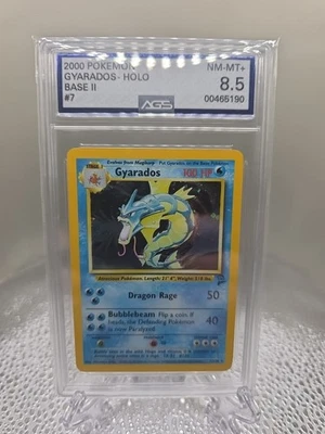 AGS 8.5 NM-MT+ Gyarados 007/130 Base Set 2 Holo - Image 1 of 3