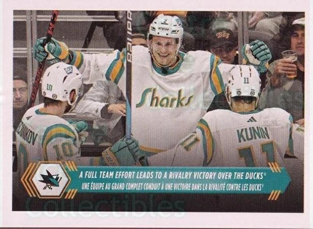 2023-24 Topps Stickers #393 Evgeny Svechnikov, Luke Kunin, Nico Sturm - Image 1 of 1