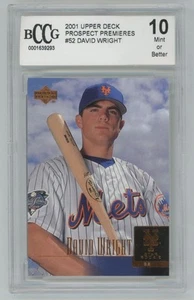 David Wright 2001 Upper Deck Prospect Premieres RC BCCG 10 #52 New York Mets - Picture 1 of 2