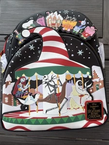 Loungefly Disney Nightmare Before Christmas Journey To Christmas Town Backpack - Picture 1 of 4