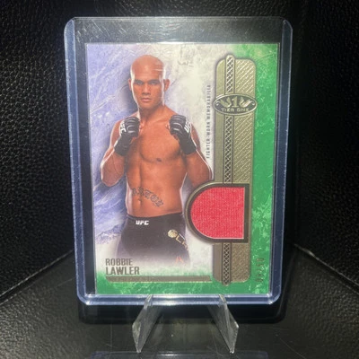2017 Topps UFC Knockout - Tier One Relics Robbie Lawler #T1R-RL Green /50 (MEM) - Image 1 of 2