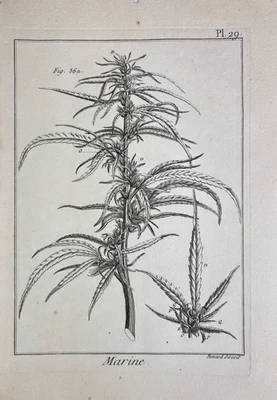 Marine. Robert Benard. Plate 29, Kupferstich aus Encyclopédie méthodique. 1792 - Bild 1 von 4