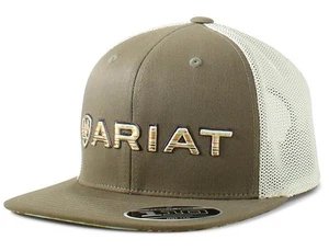 Ariat Western Mens Cap Baseball Hat Mesh Back Logo Dark Green A300071019 - Picture 1 of 2