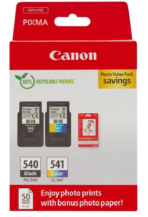 Canon Tinte & Papier Multipack - PG-540/CL-541 Original Drucker Tintenpatronen  - Bild 1 von 1