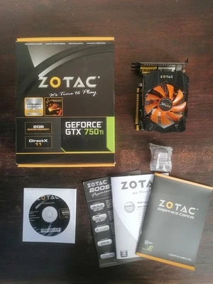 ZOTAC NVIDIA GeForce GTX750Ti 2GB GDDR5 Scheda video Scheda grafica DVI miniHDMI - Immagine 1 di 3