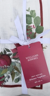 Set/4 tovaglioli ghirlanda di frutta Williams-Sonoma - Immagine 1 di 2