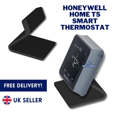 Stand for Honeywell Home T5 Smart Thermostat Black Holder Mount Dock Desk Table - Image 1 of 3