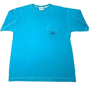 Camiseta vintage Levi’s Dockers azul con bolsillo para hombre talla XL - Imagen 1 de 6