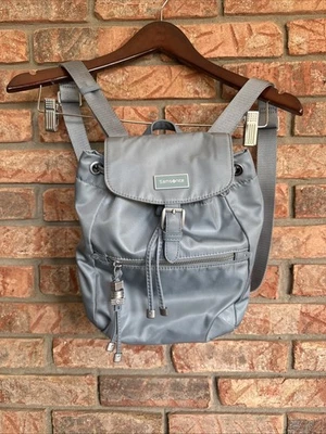 Samsonite Mujer Pequeño Bolso para Libros Mochila Llevar Viaje Azul Cartera Solapa Foto 1 de 4