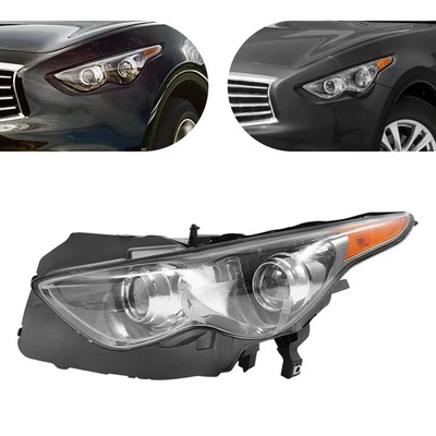 HID Headlights For 2009-2017 INFINITI FX35, FX37, FX50, QX70 Left Driver Side - Imagem 1 de 4