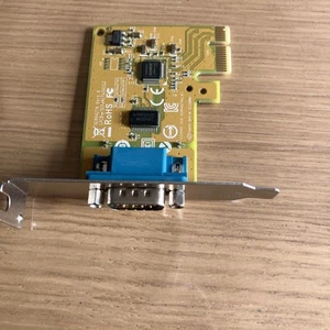 Carte interface PCIe Dell Sunix DB9 port série RS-232 0NT0HM 039G9N profil bas - Photo 1/4