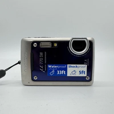 Olympus Stylus u 770 SW Blue 7.1MP Digital Camera New Battery & Charger Tested - Image 1 of 4