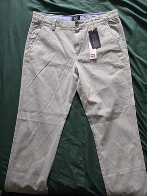 Cutter & Buck Men's 34x34 Grey Chino Pants MCB00020 BNWT Cotton Travel - Image 1 of 4