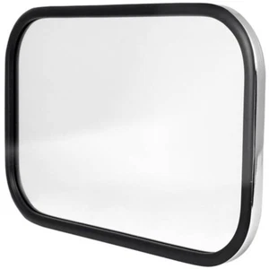 Chrome Steel Rectangle Flat Spot Mirror W/ Center Mount - Imagen 1 de 4