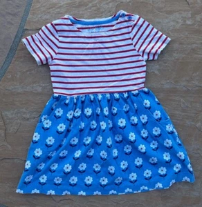 MINI BODEN Dress T Shirt Top  Floral Cotton Skirt DRESS 5 - 6 year - Picture 1 of 3