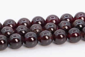 5 mm Natur Lila Rot Granat Perlen Klasse AA Rund Edelstein Lose Perlen - Bild 1 von 4