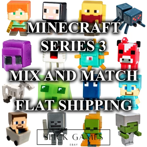 Minecraft Mini Figures Mattel | Series 3 | Netherrack Series | Choose Figure Cover