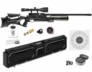 Hatsan NeutronStar Syn .22 Cal QE PCP Air Rifle w/Scope &Targets & Pellets &Case - Picture 1 of 7