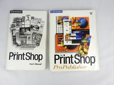 ⭐ Broderbund The Print Shop Pro Publisher Version 10 Contains 9 Disc User Manual - Image 1 of 4