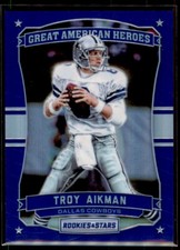 2016 Rookies & Stars Great American Heroes Troy Aikman Dallas Cowboys #39