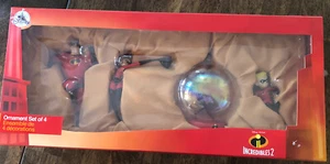 Disney store incredibles ornament set of 4. NIB. Limited Edition - Picture 1 of 3