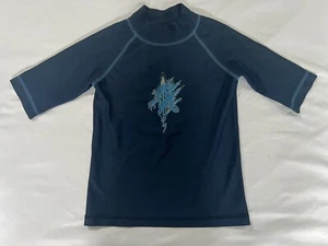 OLD NAVY 3/4 SLEEVE KIDS SWIM T-SHIRTS COLOR BLUE 80% NYLON 20% SPANDEX SMALL - Picture 1 of 10
