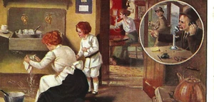 Bell Telephone, Adv. Card #R-9. 'Bell Telephone Household Emergencies.' UB. UNP. - Picture 1 of 3