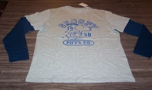 Vintage Style PEANUTS SNOOPY PHYS ED. Est 1950 Langarm T-Shirt LARGE NEU - Bild 1 von 4