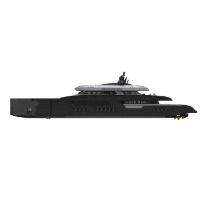 Medium Yacht Model 2977 Bricks/Black MOC-164800 Building Blocks Toys Kit - Image 1 of 4