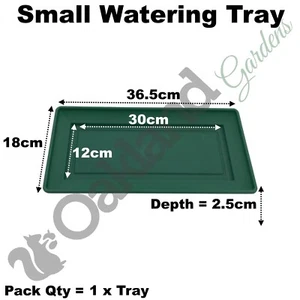 Small Plant Pot Drip Watering Tray Saucer Green Windowsill Seed Qty = 1 - Picture 1 of 4