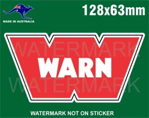 WARN WINCH STICKER FOR 4X4 TOYOTA LAND CRUISER HILUX FORD RANGER COLORADO HILUX - Picture 1 of 1