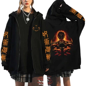 New Jujutsu Kaisen Gojo Satoru Zipper Hoodie Anime Men Women Sweatshirt Pullover - Picture 1 of 12