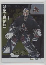 2002 ITG Be A Player Between the Pipes Gold Missing Serial Number /10 Sean Burke