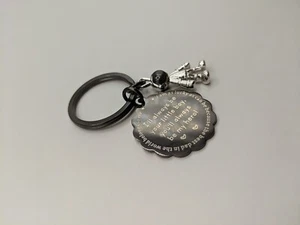 Keyring Keychain Dad Little Boy Son Astronaut Novelty Stocking Filler Fun 9S5 - Picture 1 of 4