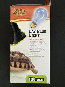 Zilla Reptile Terrarium Incandescent Heat Bulb, Day Blue, 100 Watts - Picture 1 of 3
