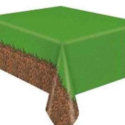 Minecraft 54" x 84" Tablecloth Tablecover | Kids Party Supply | Plastic | NEW - Image 1 of 3